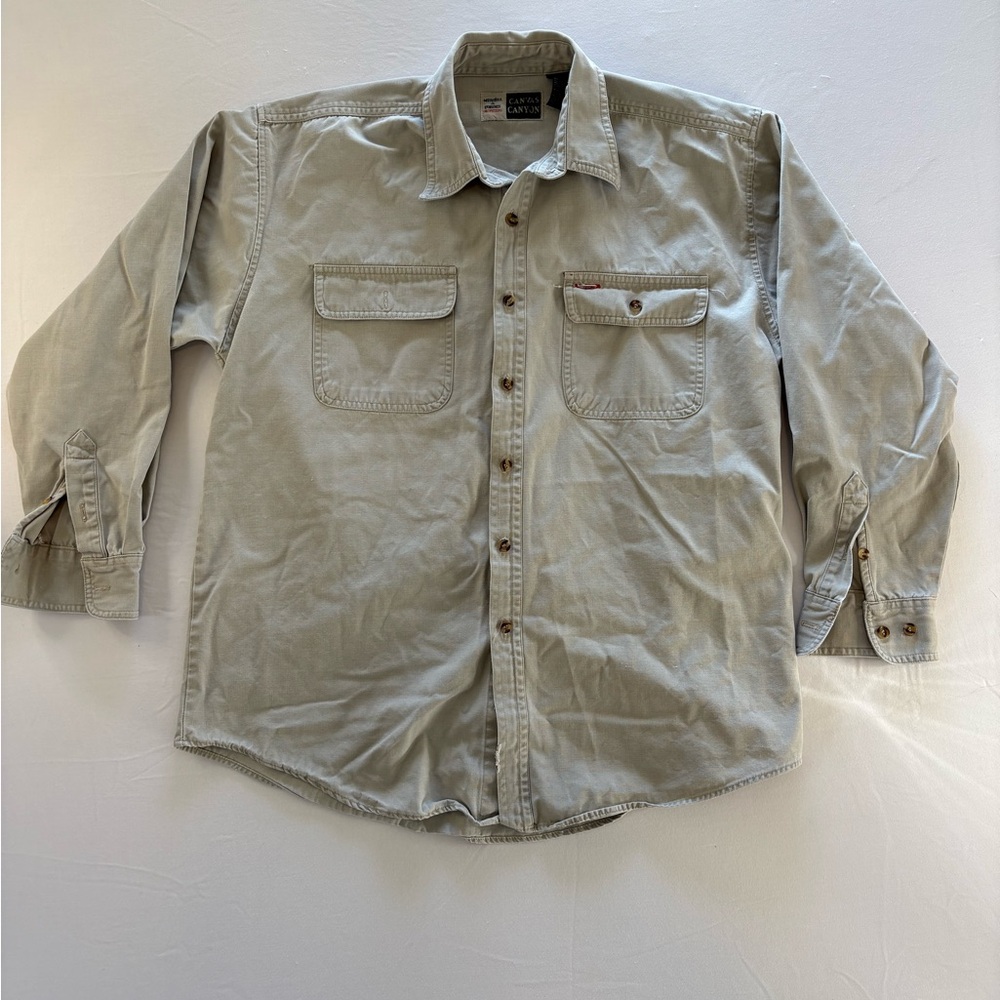 Merrill & Forbes Canvas Canyon Long Sleeve Button Down Shirt Men’s Size Large